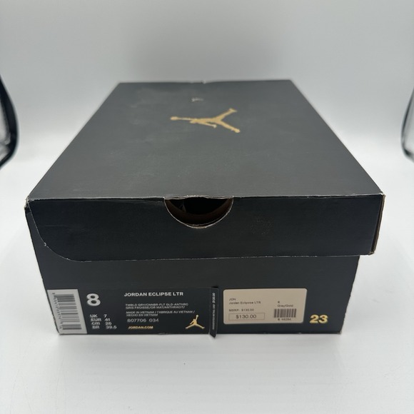 Jordan Eclipse Leather City Pack Berlin Shoes Mens 8 Tumbled Grey/Gold Sneakers‎ main image 12